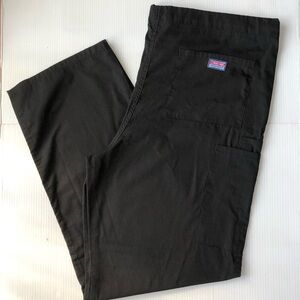 Cherokee Workwear Unisex Drawstring Cargo Scrub Pants Black size Medium